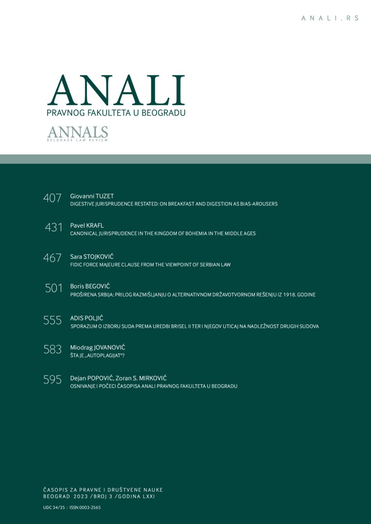 Issue cover: Annals 2023 | Vol 71 | 3
